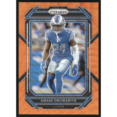 2022 Panini Prizm Prizms Orange Wave #101 Amani Oruwariye