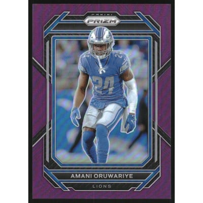 2022 Panini Prizm Prizms Purple #101 Amani Oruwariye