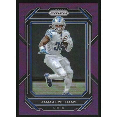 2022 Panini Prizm Prizms Purple #97 Jamaal Williams