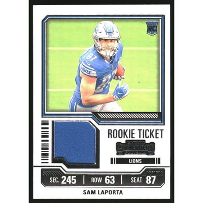 2023 Panini Contenders Rookie Ticket Swatches #30 Sam LaPorta