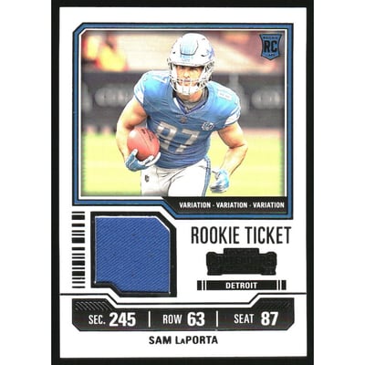 2023 Panini Contenders Rookie Ticket Swatches Variations #30 Sam LaPorta