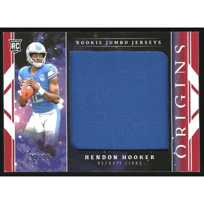 2023 Panini Origins Rookie Jumbo Jerseys Red #10 Hendon Hooker