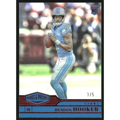 2023 Panini Plates and Patches Red #178 Hendon Hooker