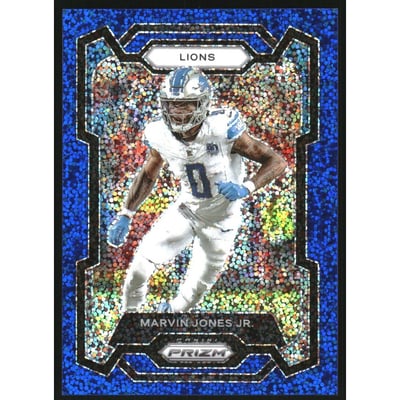 2023 Panini Prizm Prizms Blue Sparkle #102 Marvin Jones Jr.