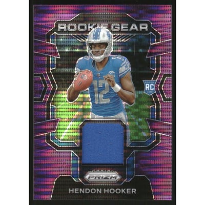2023 Panini Prizm Rookie Gear Prizms Purple Pulsar #5 Hendon Hooker
