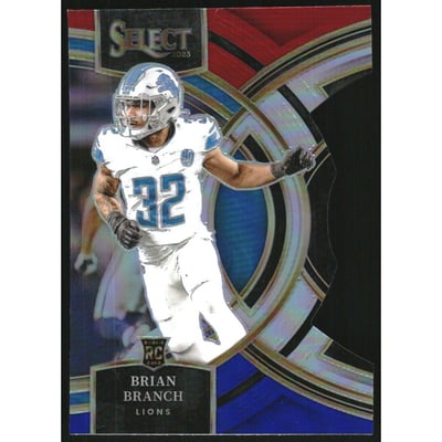 2023 Select Prizm Red and Blue Die Cut #135 Brian Branch