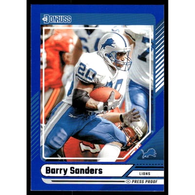 2024 Donruss Press Proof Blue #266 Barry Sanders