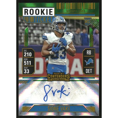 2024 Panini Contenders Opening Kickoff Ticket #285 Sione Vaki AU