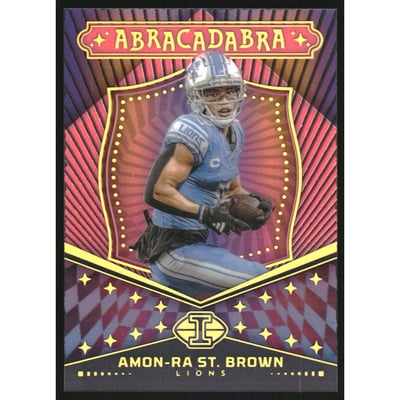 2024 Panini Illusions Abracadabra Pink #13 Amon-Ra St. Brown