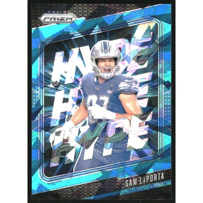 2024 Panini Prizm Hype Prizms Blue Ice #14 Sam LaPorta