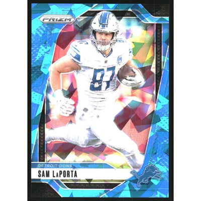 2024 Panini Prizm Prizms Blue Ice #96 Sam LaPorta