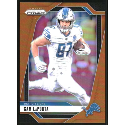 2024 Panini Prizm Prizms Orange #96 Sam LaPorta