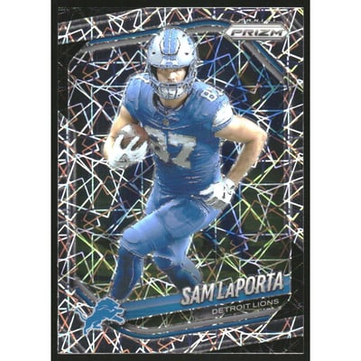 2025 Panini Prizm Prizms Lazer #122 Sam LaPorta