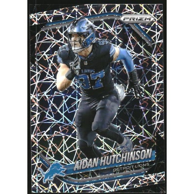 2025 Panini Prizm Prizms Lazer #210 Aidan Hutchinson