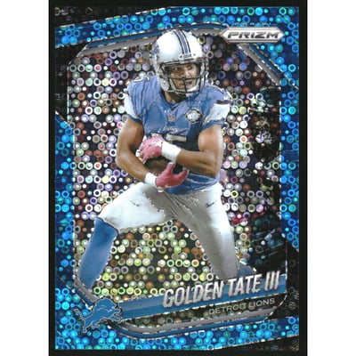 2025 Panini Prizm Prizms No Huddle Blue #139 Golden Tate III