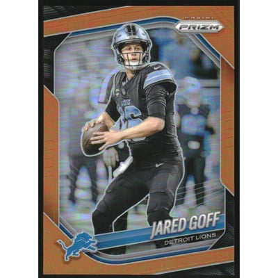 2025 Panini Prizm Prizms Orange #10 Jared Goff