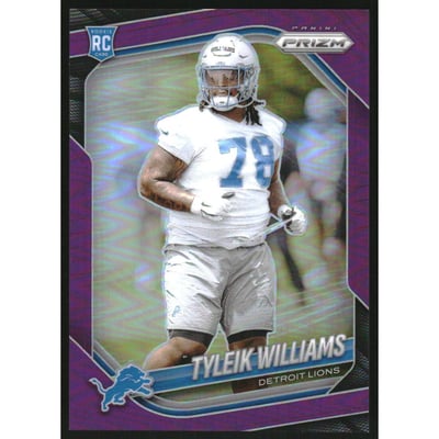 2025 Panini Prizm Prizms Purple #328 Tyleik Williams