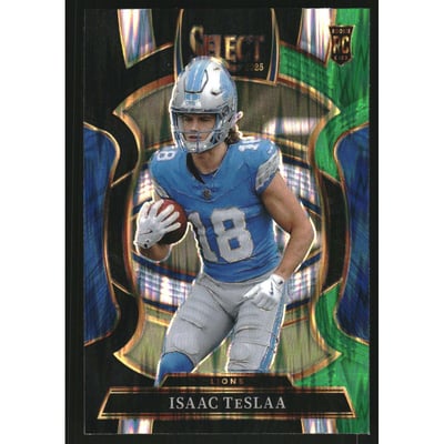 2025 Select Prizm Black and Green Shock #70 Isaac TeSlaa