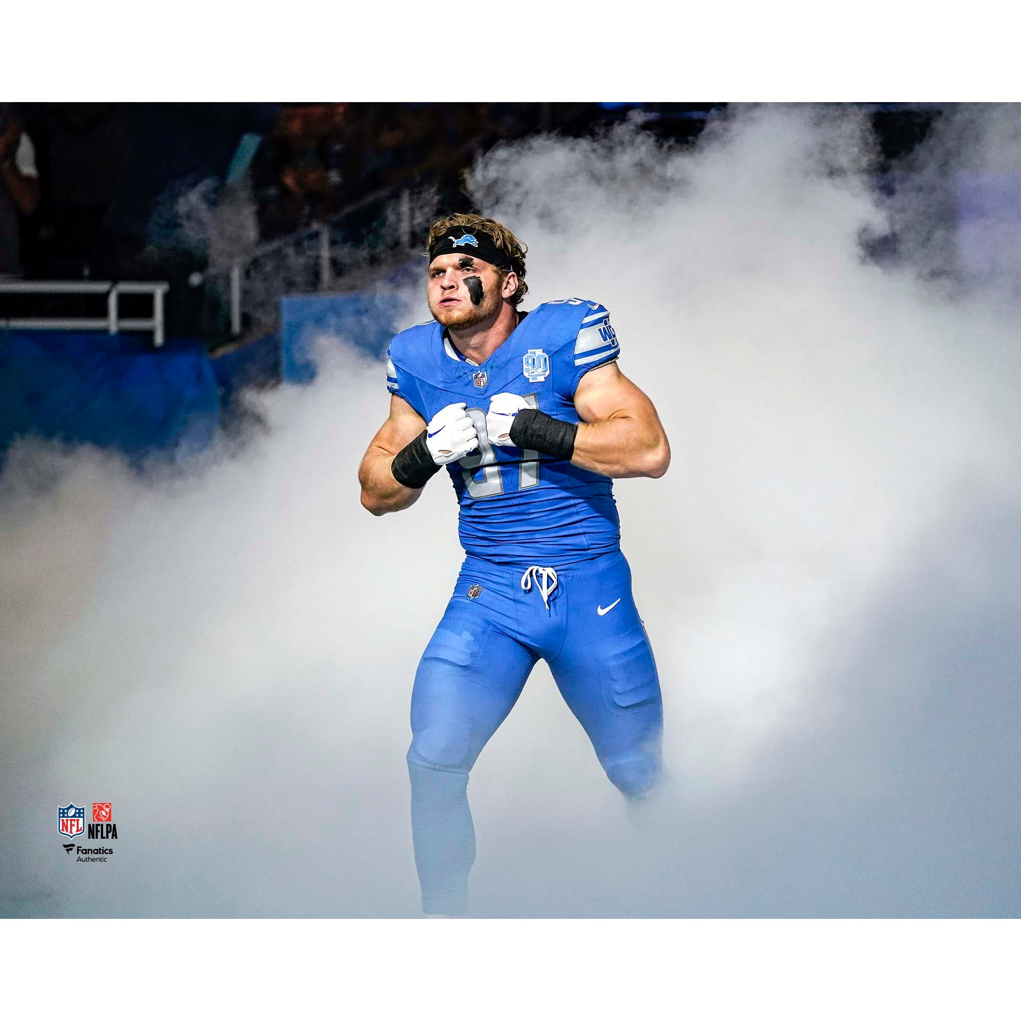 Aidan Hutchinson Detroit Lions Unsigned Pre-Game Entrance Photograph
