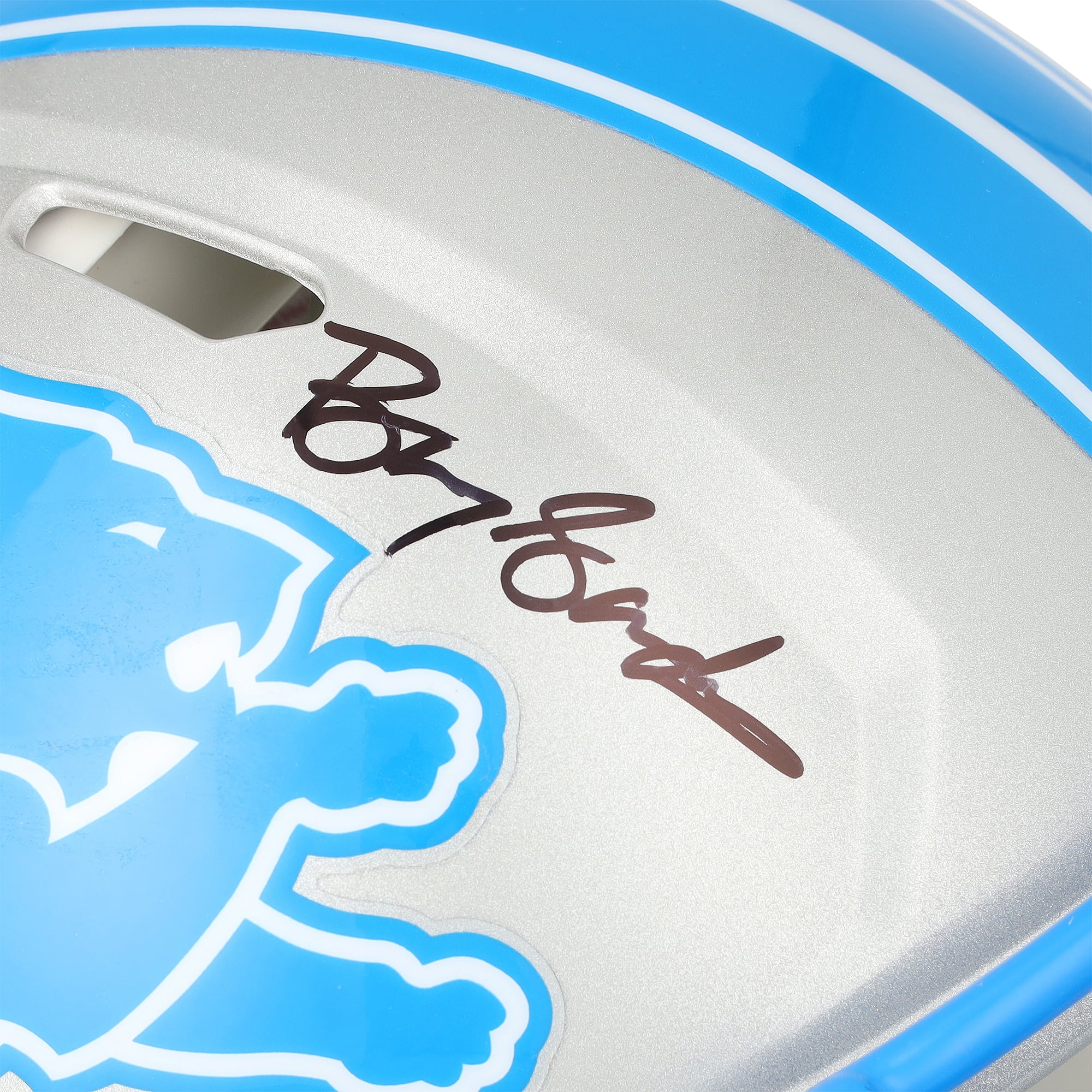 Barry Sanders & Jahmyr Gibbs Detroit Lions Autographed Riddell Speed Authentic Helmet with "The Pride Runs Deep" Inscription
