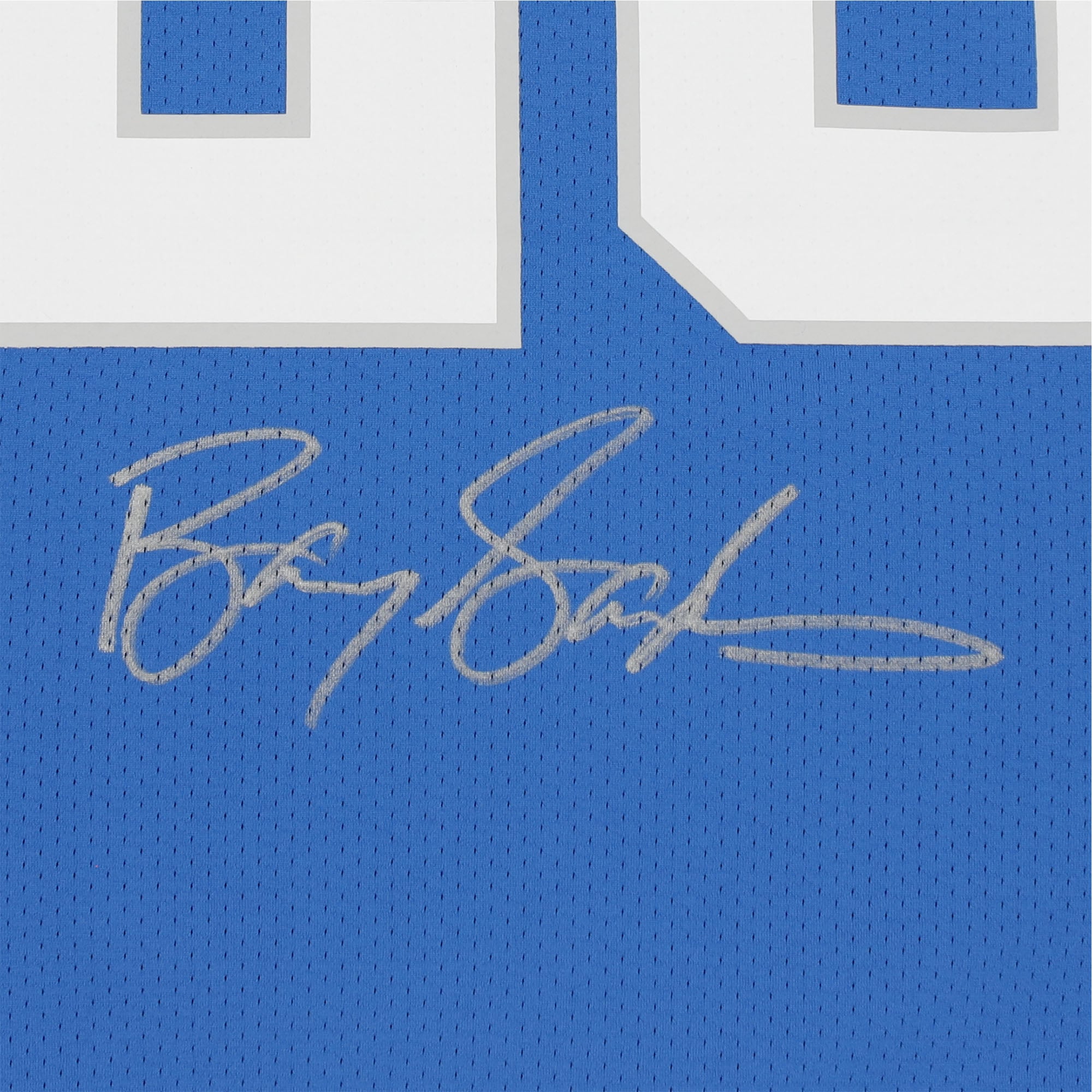 Barry Sanders Detroit Lions Autographed Light Blue Mitchell & Ness Authentic Jersey