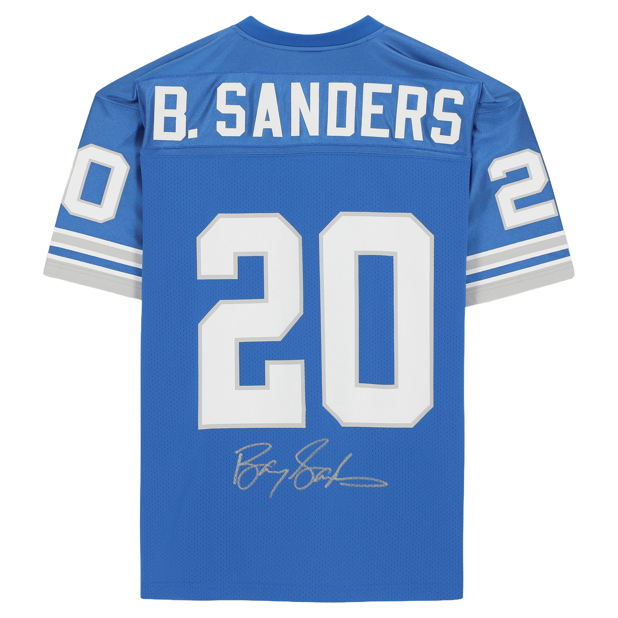 Barry Sanders Detroit Lions Autographed Light Blue Mitchell & Ness Authentic Jersey