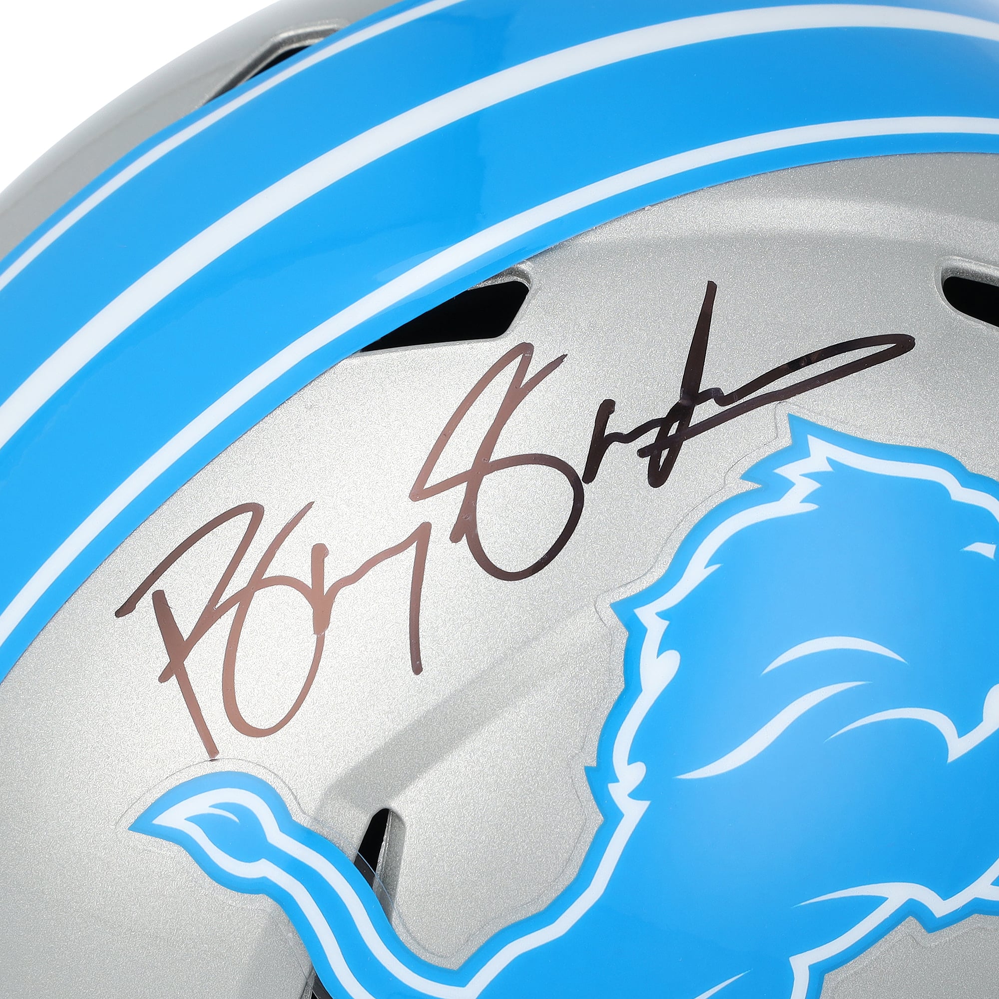 Barry Sanders Detroit Lions Autographed Riddell Speed Replica Helmet