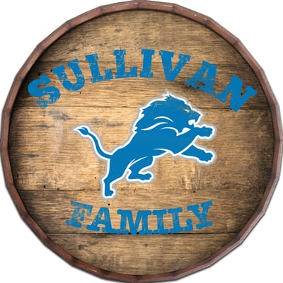 Detroit Lions 24" Personalized Barrel Top