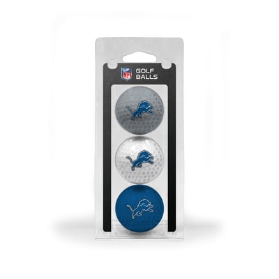 Detroit Lions 3-Pack Multi-Colored Team Golf Ball Set