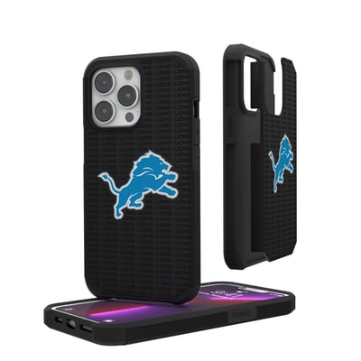 Detroit Lions iPhone Rugged Case with Text Design