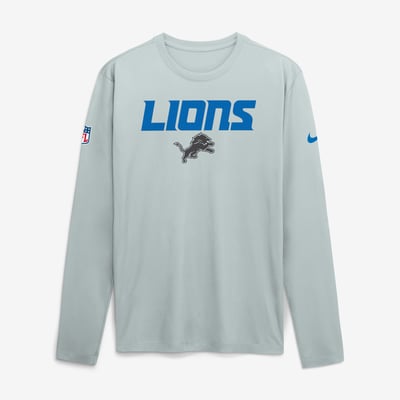 Camiseta manga larga Nike Rivalries Dri-FIT Legend del Detroit Lions - Hombre