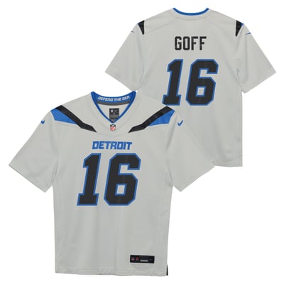 Camiseta Nike Game de la Rivalries del Detroit Lions - Jared Goff - Jóvenes