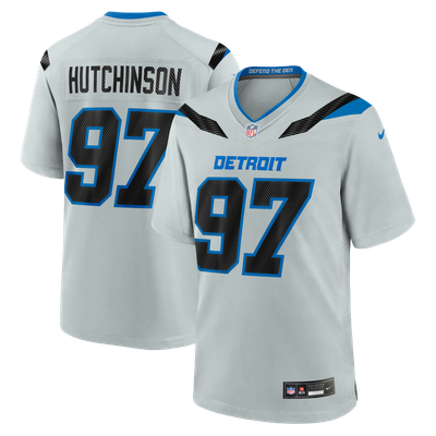 Camiseta Nike Game de la Rivalries del Detroit Lions - Plateado - Aidan Hutchinson - Hombre