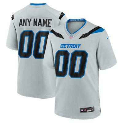 Camiseta Nike Game de la Rivalries del Detroit Lions - Plateado - Personalizada - Hombre