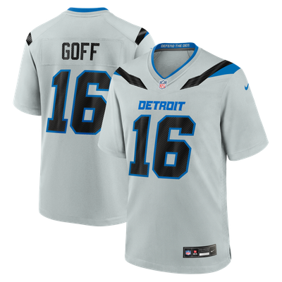 Camiseta Nike Game de la Rivalries del Detroit Lions - Plateado - Jared Goff - Hombre