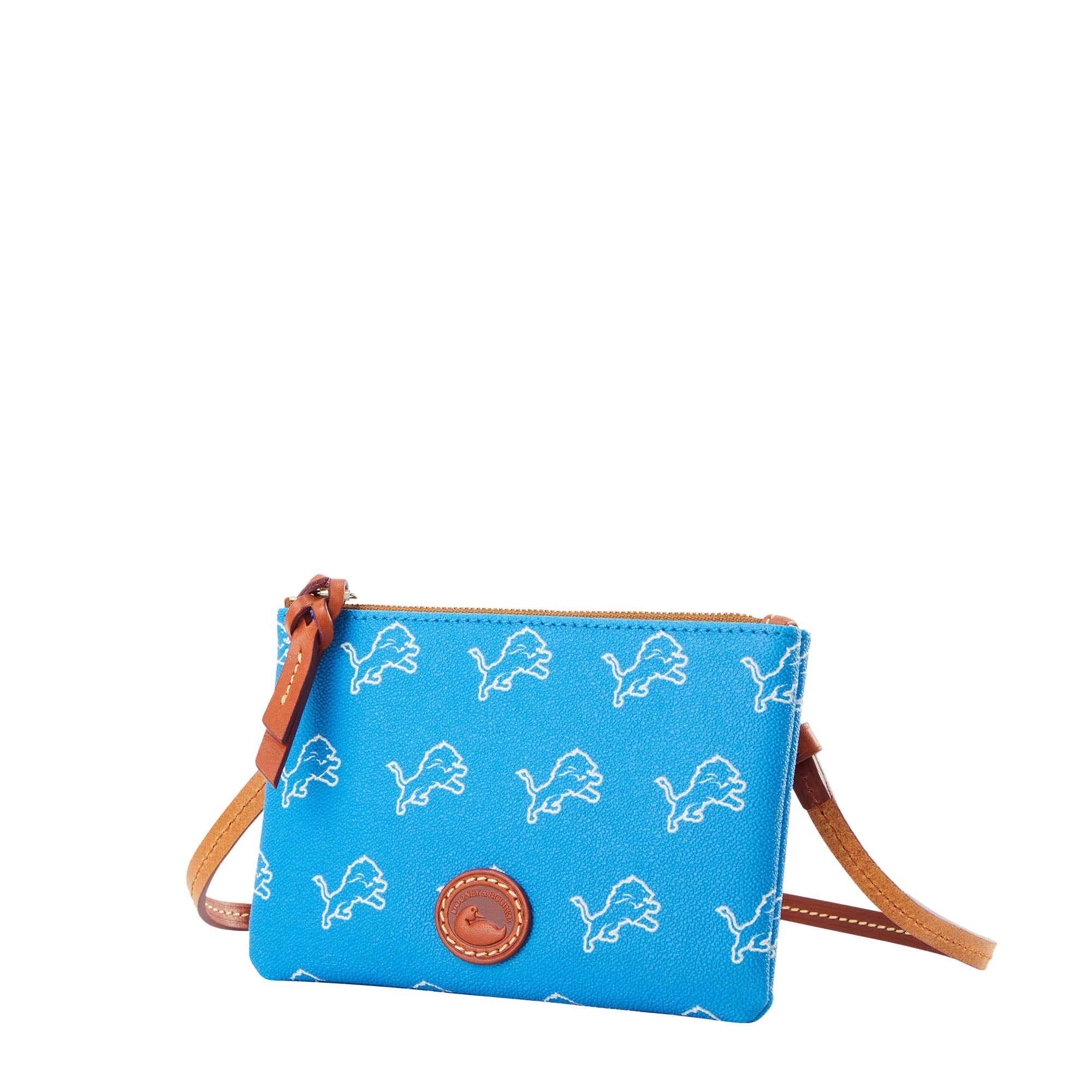 Dooney & Bourke Detroit Lions Top Zip Crossbody Bag