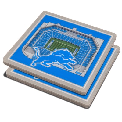 Detroit Lions Fanpoint 3D StadiumView Coasters