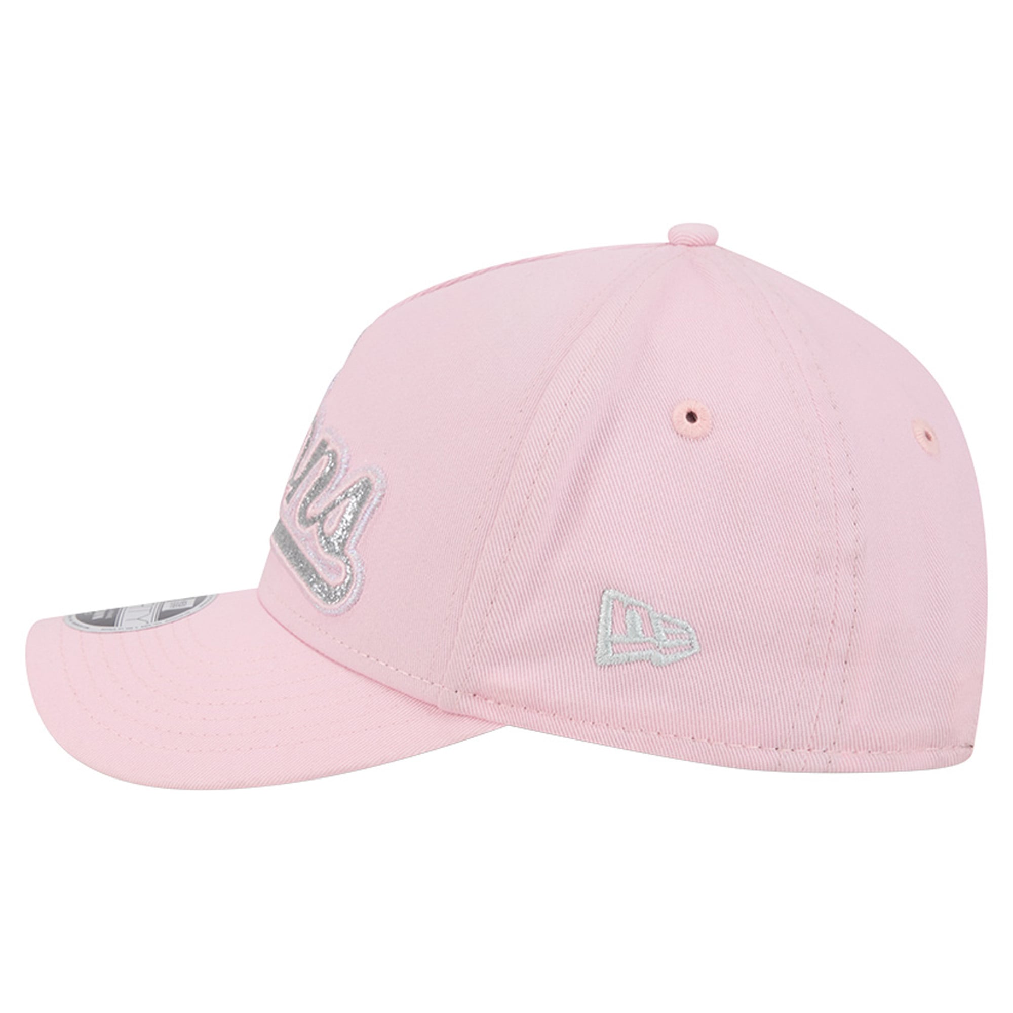 Casquette ajustable New Era rose Detroit Lions Throwback Glitz A-Frame 9FORTY pour filles