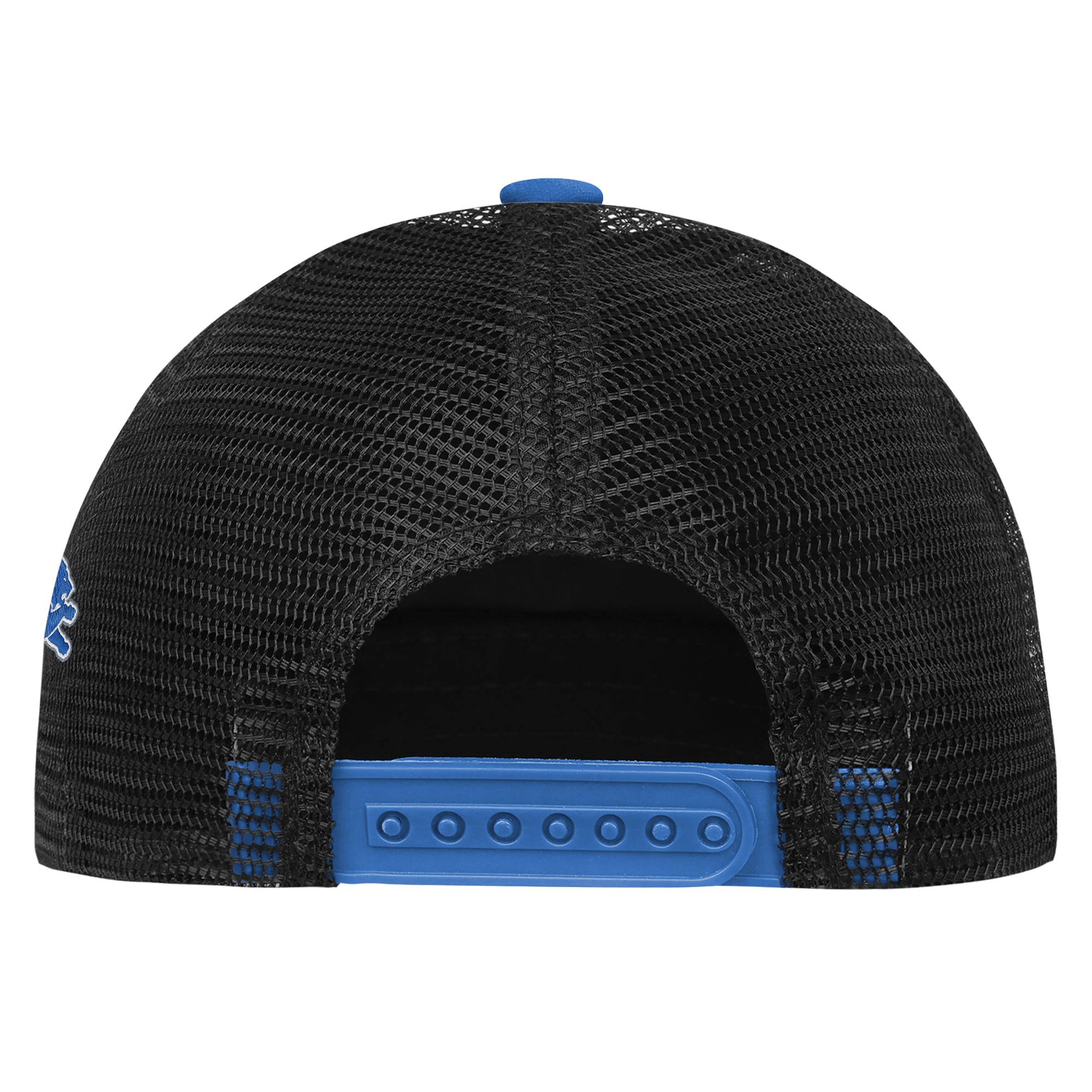Girls Youth Outerstuff Blue Detroit Lions Bling Adjustable Trucker Hat