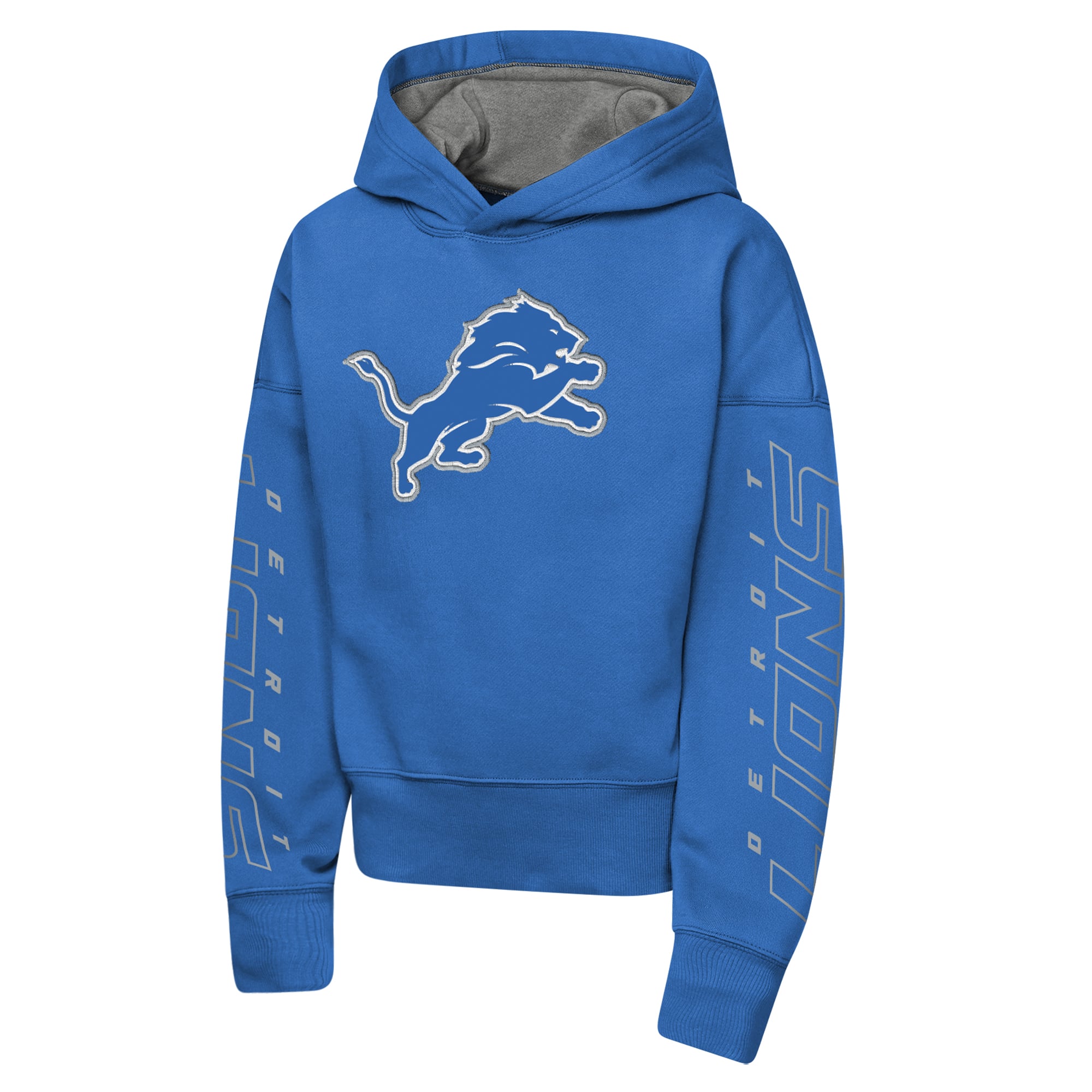 Sweat à capuche Outerstuff bleu Detroit Lions Miss Tailgate pour filles