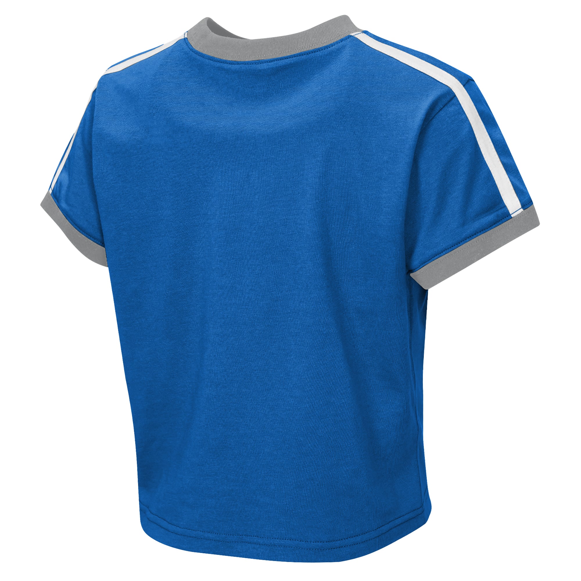 T-shirt court à col rond bleu Detroit Lions pour bébé, par Erin Andrews, jeunes filles.