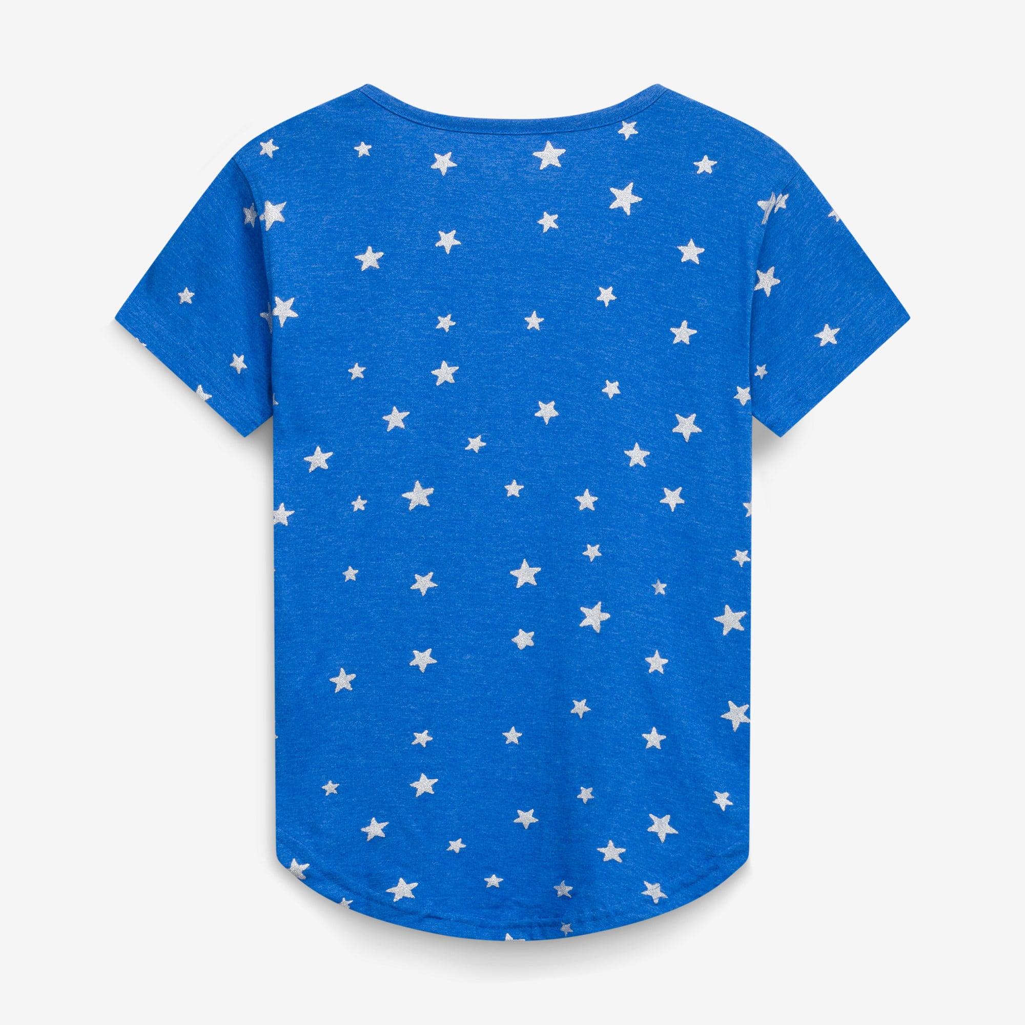 Girls Youth Wes & Willy  Blue Detroit Lions Shimmer Star T-Shirt