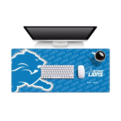 Detroit Lions IDNA 15.7" x 35.4" Logo Series Desk Pad