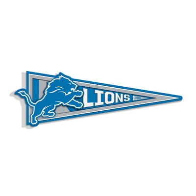 Detroit Lions IDNA 23" 3D Pennant Wall Art