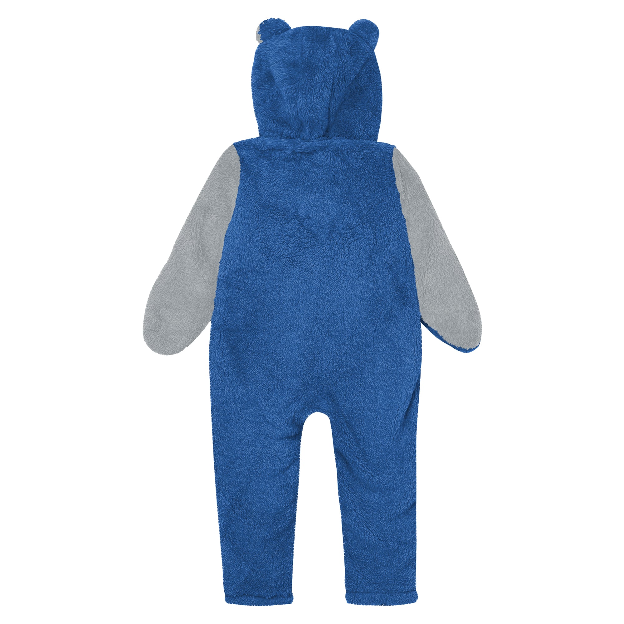 Infant Outerstuff Blue Detroit Lions Stay Napping Fleece Full-Zip Hooded Sleeper