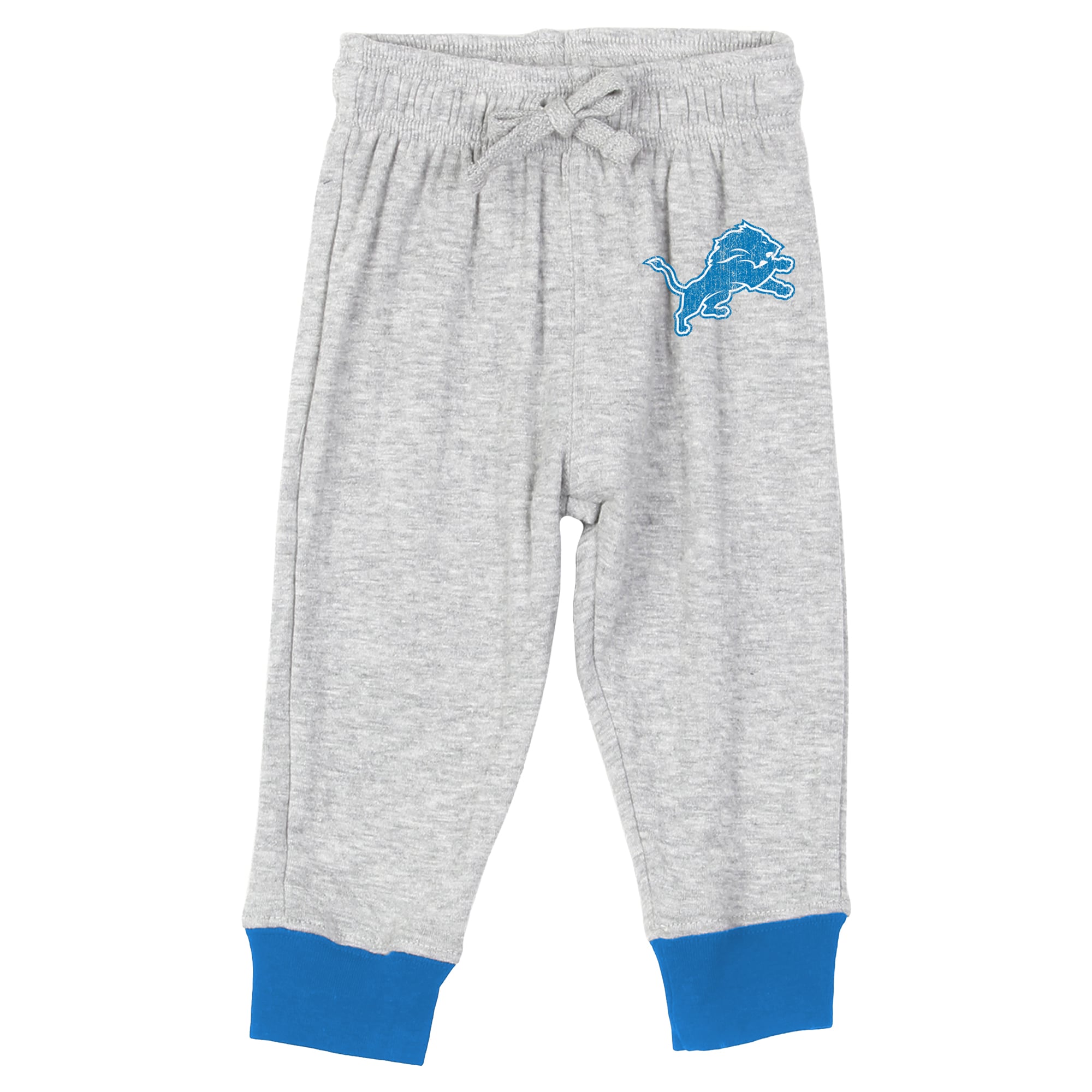 Ensemble body à manches longues et pantalon pour bébé Wes & Willy, gris chiné, Detroit Lions, Jie Hopper