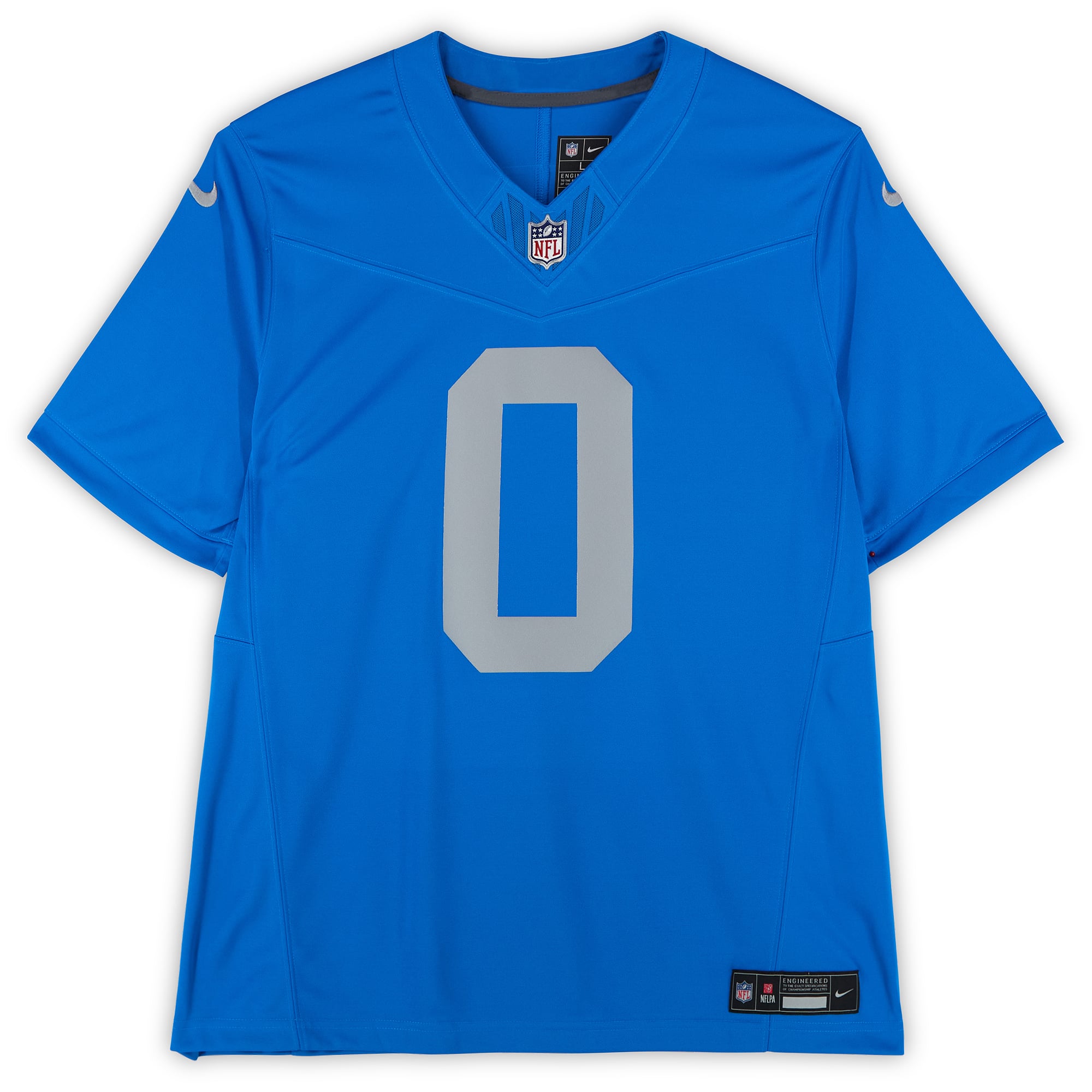 Jahmyr Gibbs Detroit Lions Autographed Blue Nike 2024 Alternate Vapor Fuse Limited Jersey