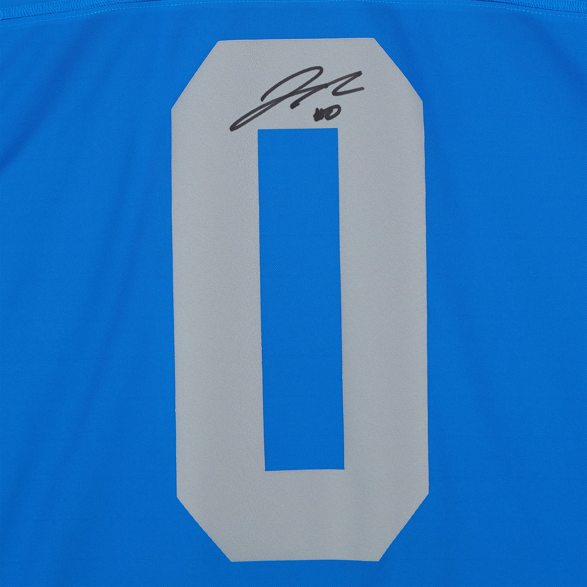 Jahmyr Gibbs Detroit Lions Autographed Blue Nike 2024 Alternate Vapor Fuse Limited Jersey