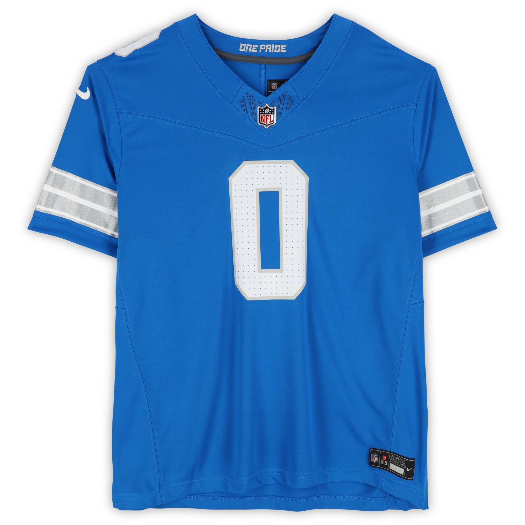 Jahmyr Gibbs Detroit Lions Autographed Blue Nike Vapor F.U.S.E. Limited Jersey
