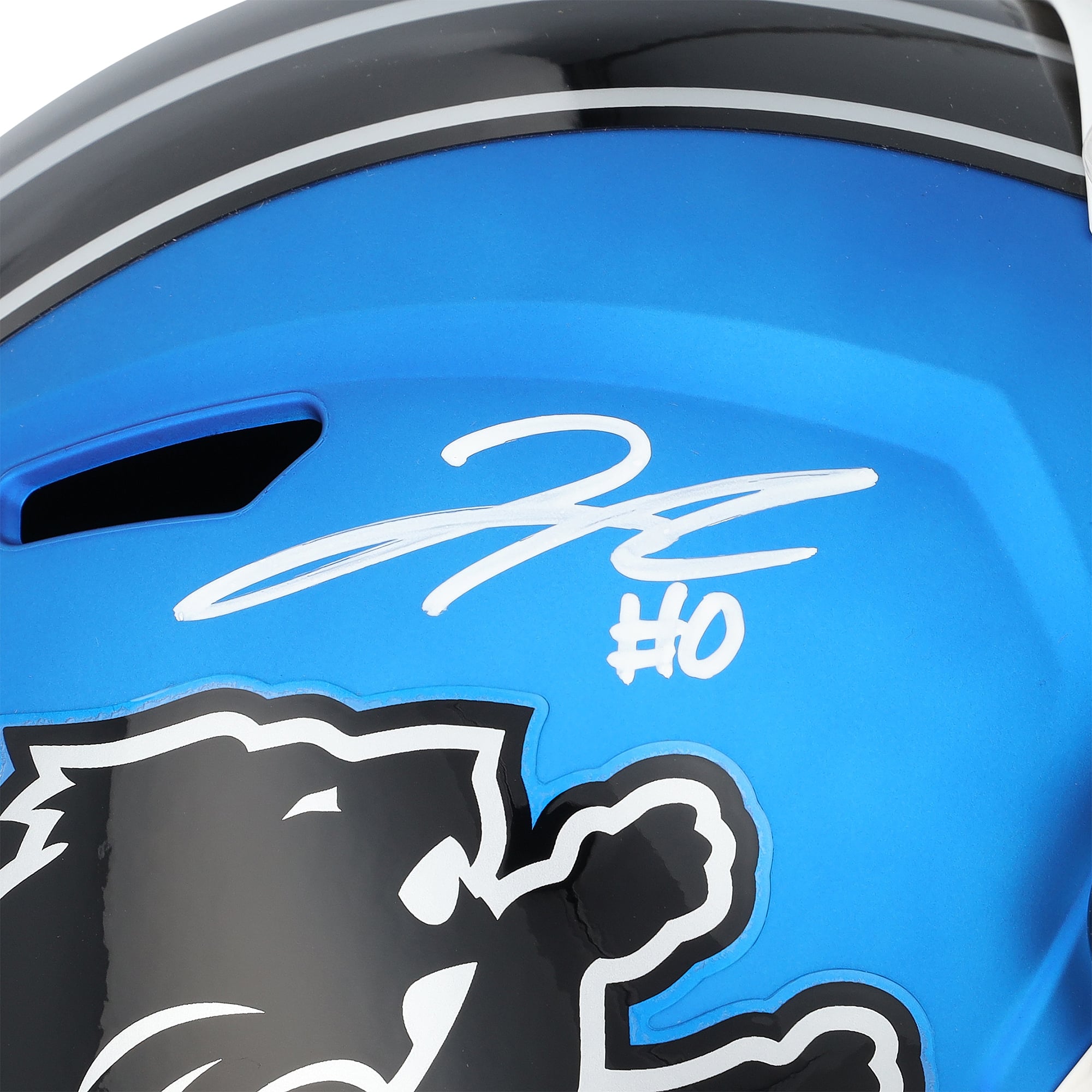 Jahmyr Gibbs Detroit Lions Autographed Riddell 2024 Alternate Speed Replica Helmet